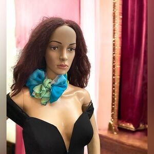 VTG Echo multicolor silk scarf Made in Japan